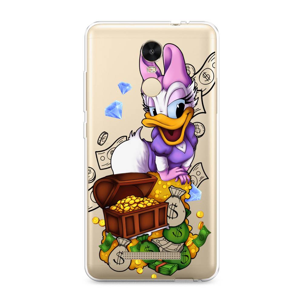 

Чехол на Xiaomi Redmi Note 3/Note 3 Pro "Rich Daisy Duck", Коричневый;белый;фиолетовый, 31750-6