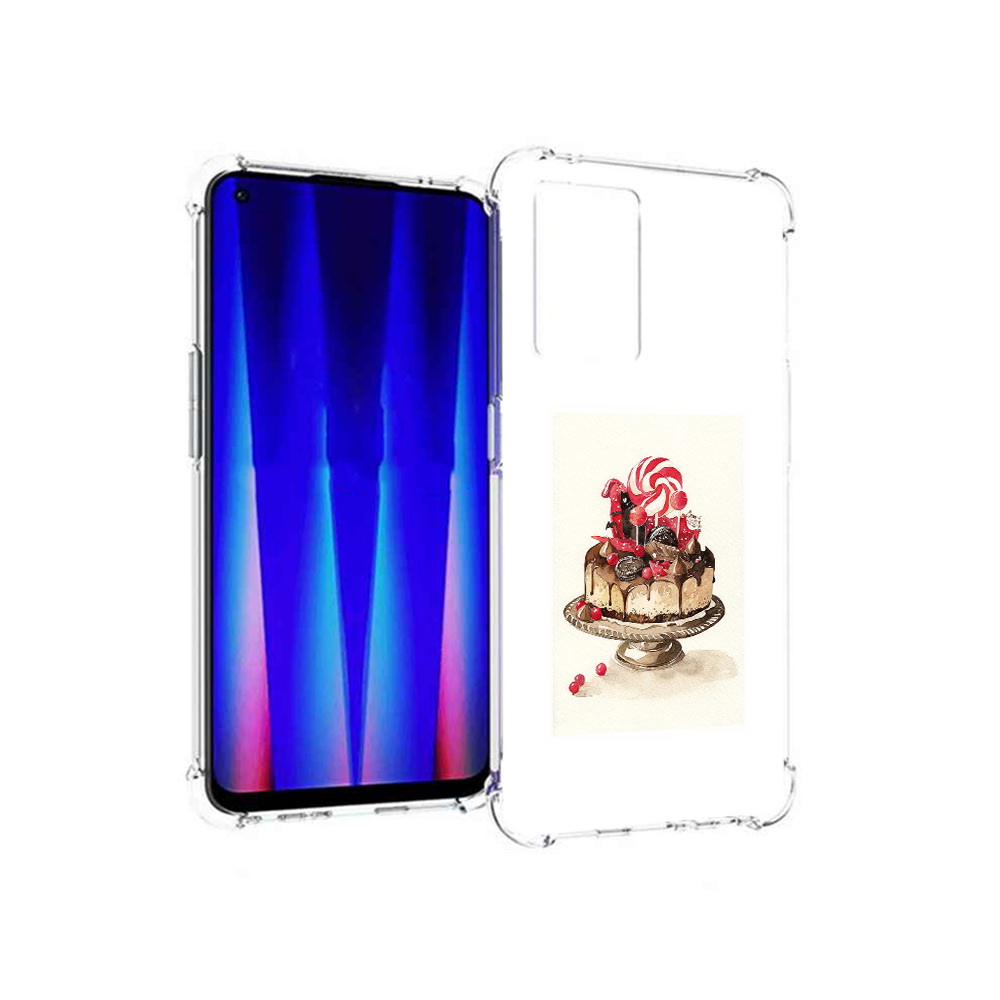 

Чехол MyPads Tocco для OnePlus Nord CE 5G вкусный торт, Прозрачный, Tocco