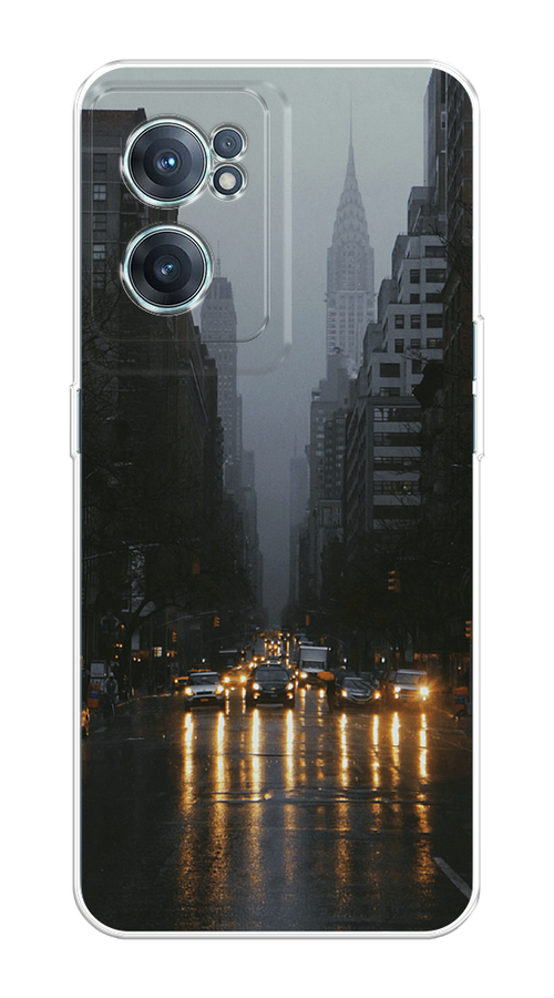 

Чехол на OnePlus Nord CE 2 5G "Дождливый Нью Йорк", Черный;серый, 152650-1
