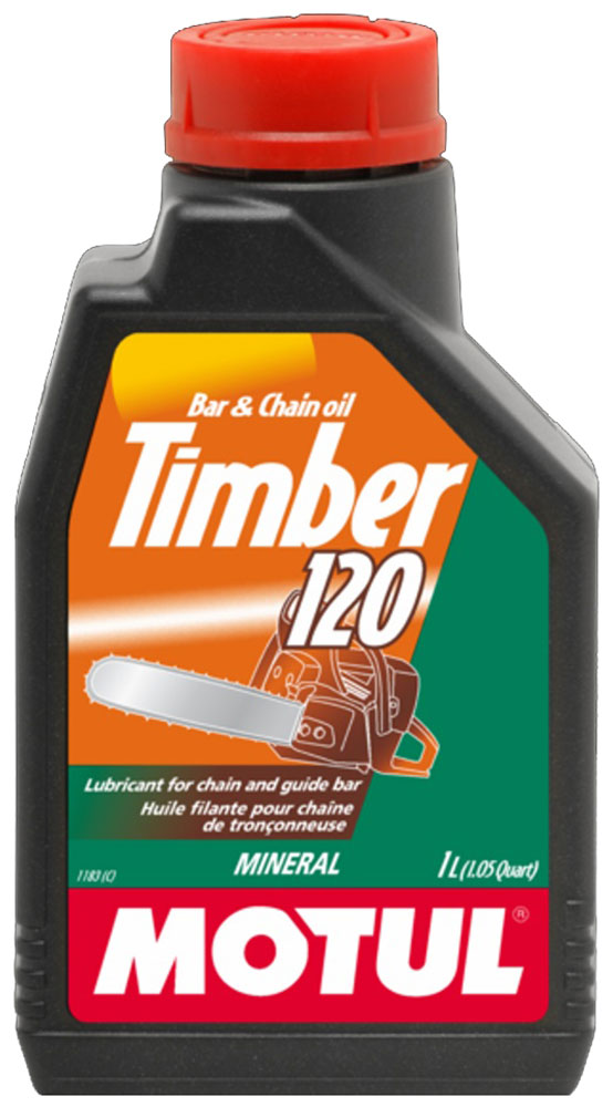 Какое масло нужно для бензопилы. Motul Timber 120 1l. Motul Timber 120 1 л. Масло для смазки цепей пил 1л. Масло для смазки пильных цепей бензопил.