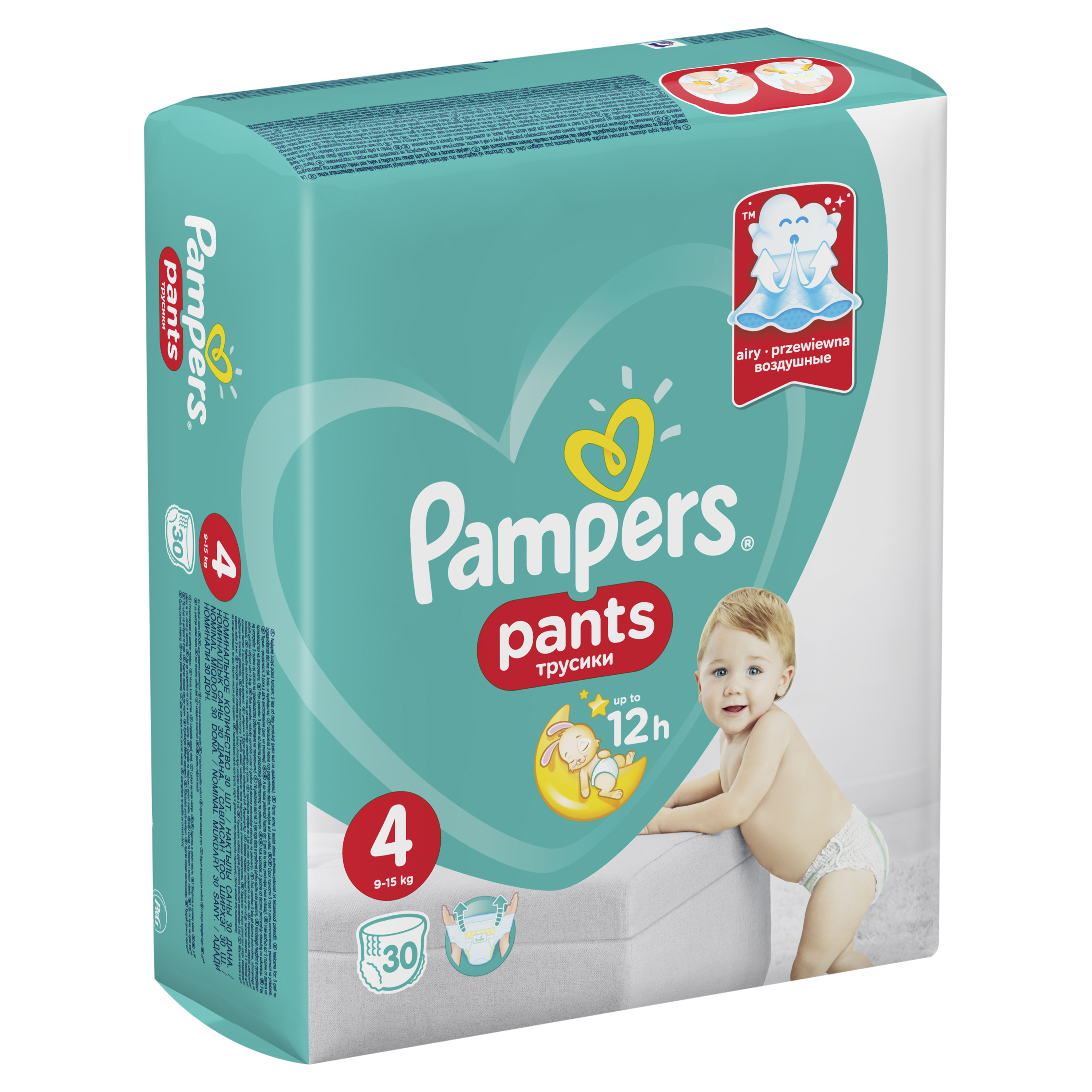 

Трусики - подгузники Pampers Pants 9-15 кг - 30 шт