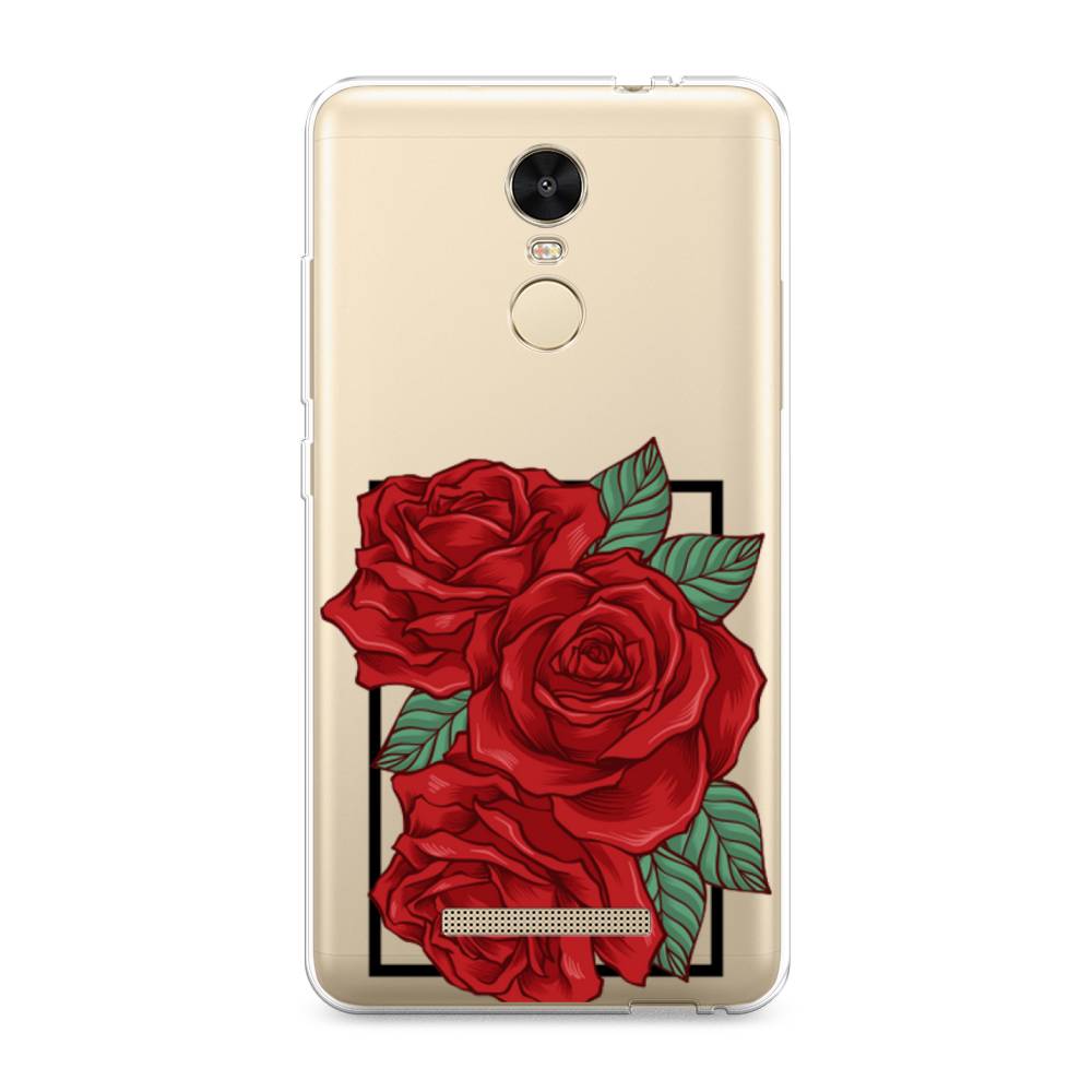 

Чехол на Xiaomi Redmi Note 3/Note 3 Pro "Три алые розы", Красный, 31750-2
