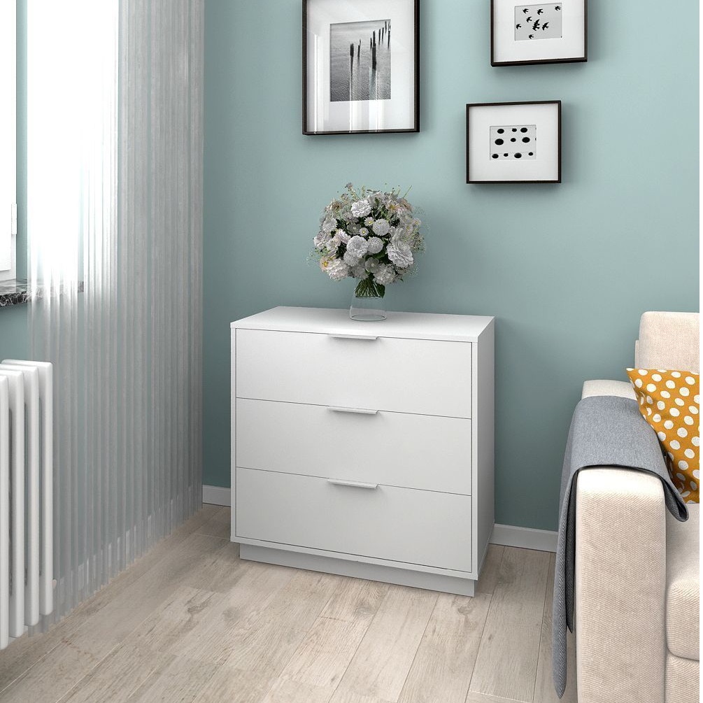 

Комод Феликс Касторама 80x40x78 см, белый шагрень, Касторама