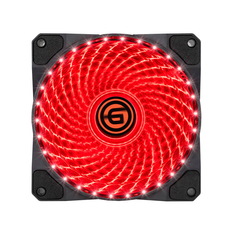 

Корпусной вентилятор Ginzzu 12LR33 (красный) (17614), 12LR33 (красный)