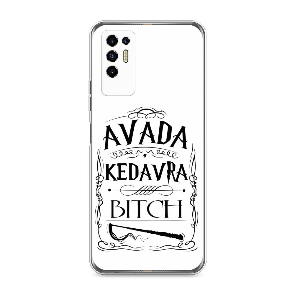 

Чехол для Tecno Pova 2 "Avada kedavra bitch", Белый;серый;черный, 300550-6