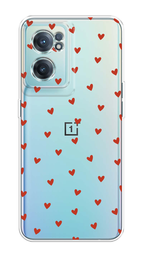 

Чехол на OnePlus Nord CE 2 5G "Red hearts", Красный;прозрачный, 152650-1