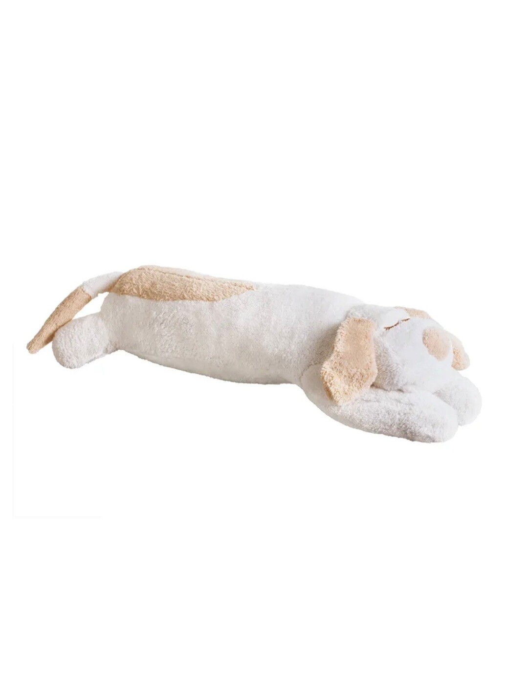 фото Подушка плюшевая махровая мягкиймишка собака 130 см белая
