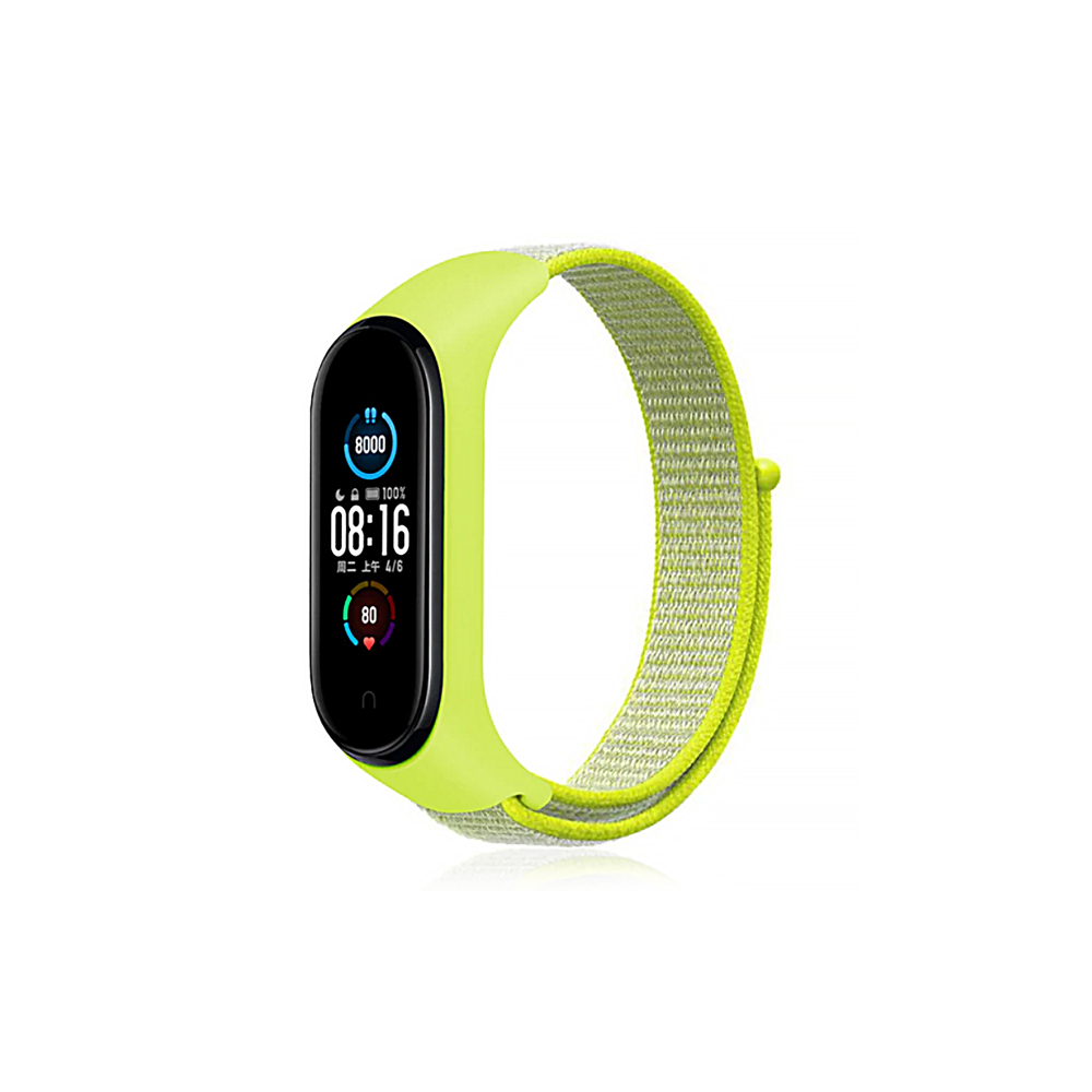 

Ремещок DF для Mi Band 3-6/Sm.Band 6 xiNylonband-01 лимонный, Mi Band 3-6/Sm.Band 6 xiNylonband-01 лимонный