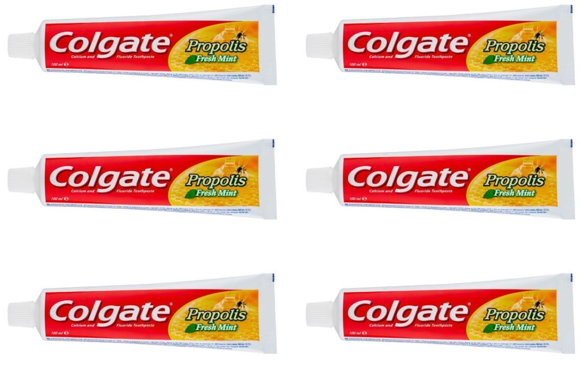 Зубная паста Colgate Прополис и Алоэ 100мл, 6 шт