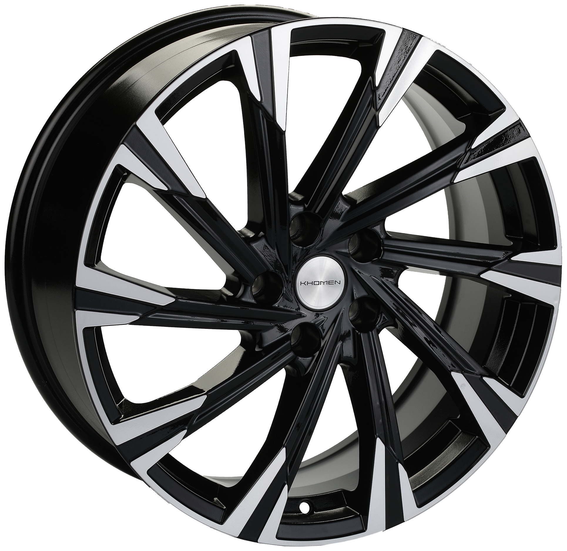 

Диск колесный Khomen KHW 1901 ( IX35 ) BLACK-FP 7.5x19/5x114.3 D67.1 ET45, Серебристый;черный