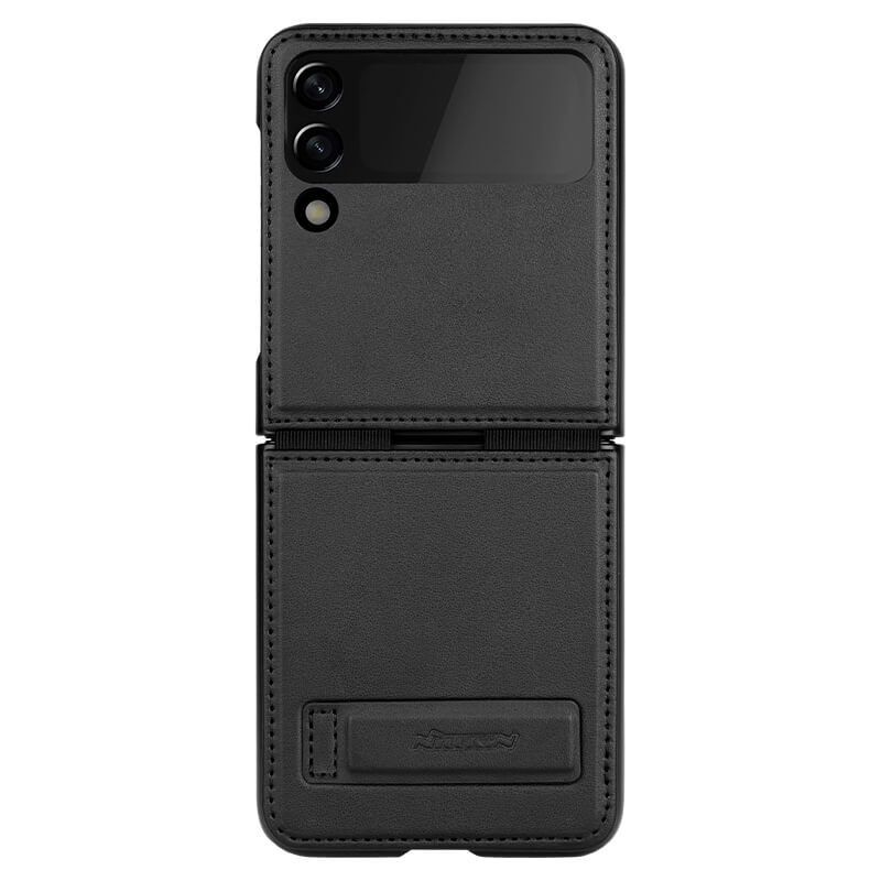 фото Чехол nillkin qin vegan leather для samsung galaxy z flip 4 (черный)