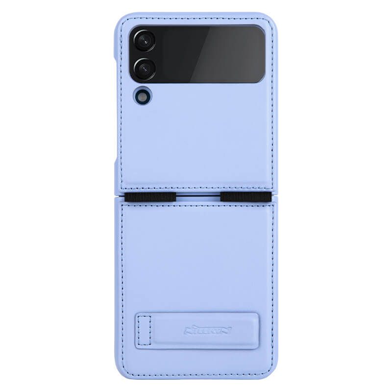 фото Чехол nillkin qin vegan leather для samsung galaxy z flip 4 (фиолетовый)