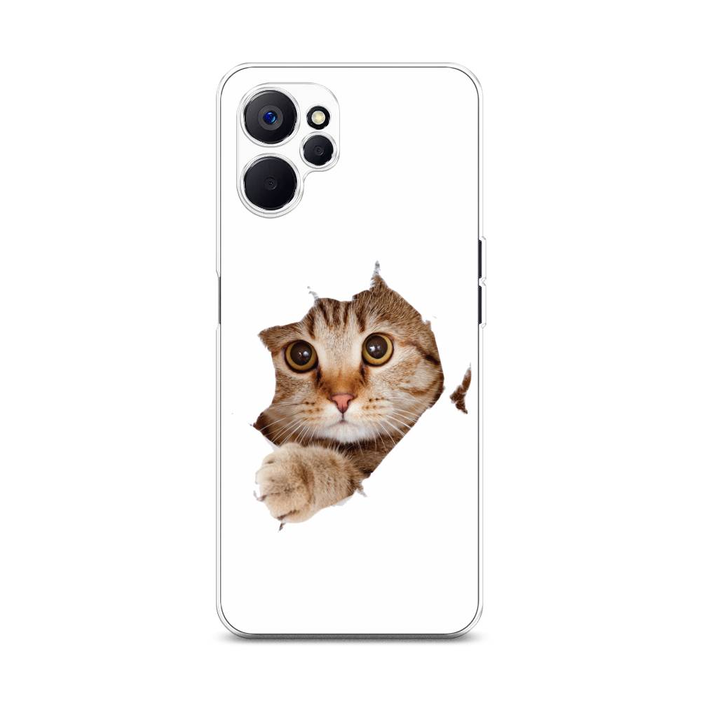 

Чехол на Realme 10 5G "Кот и бумага", Белый;коричневый, 2512650-1