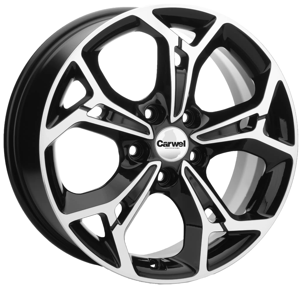 

Диск колесный Khomen KHW 1702 BLACK-FP 7x17/5x112 D57.1 ET40, Серебристый;черный