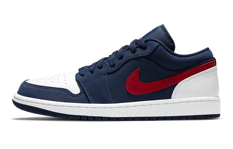 

Кеды унисекс Jordan Air Jordan 1 low usa синие 36.5 EU, Синий, Air Jordan 1 low usa