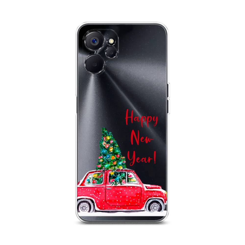 

Чехол на Realme 10 5G "Happy New Year", Красный;зеленый, 2512650-5