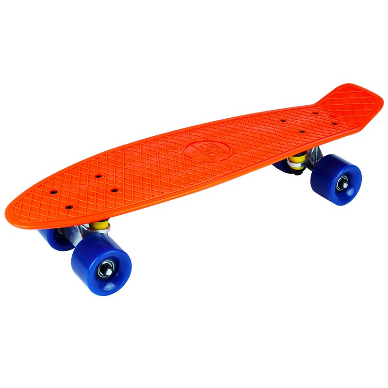 Скейтборд Vinca Sport DS 01 57х15 см, orange/blue