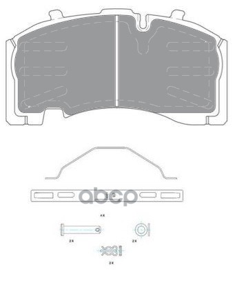 Колодки тормозные WVA29171/29271 c р/к, перед/зад дисковый тормоз Knorr SK-7 BPW 31010004