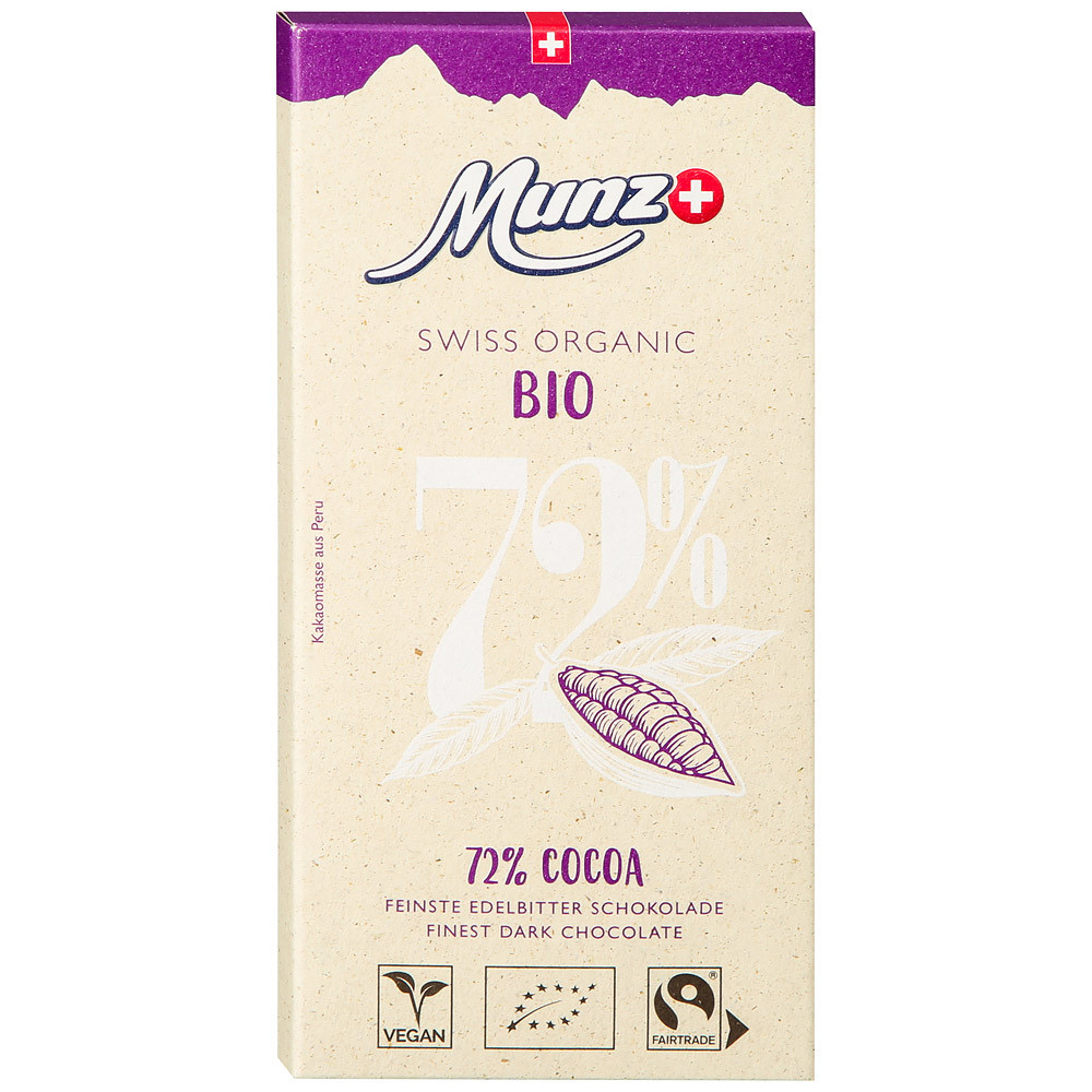 

Шоколад Munz Organic горький какао 72% 100 г