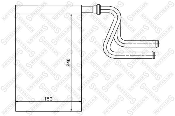 

Радиатор печки Stellox 1035024SX