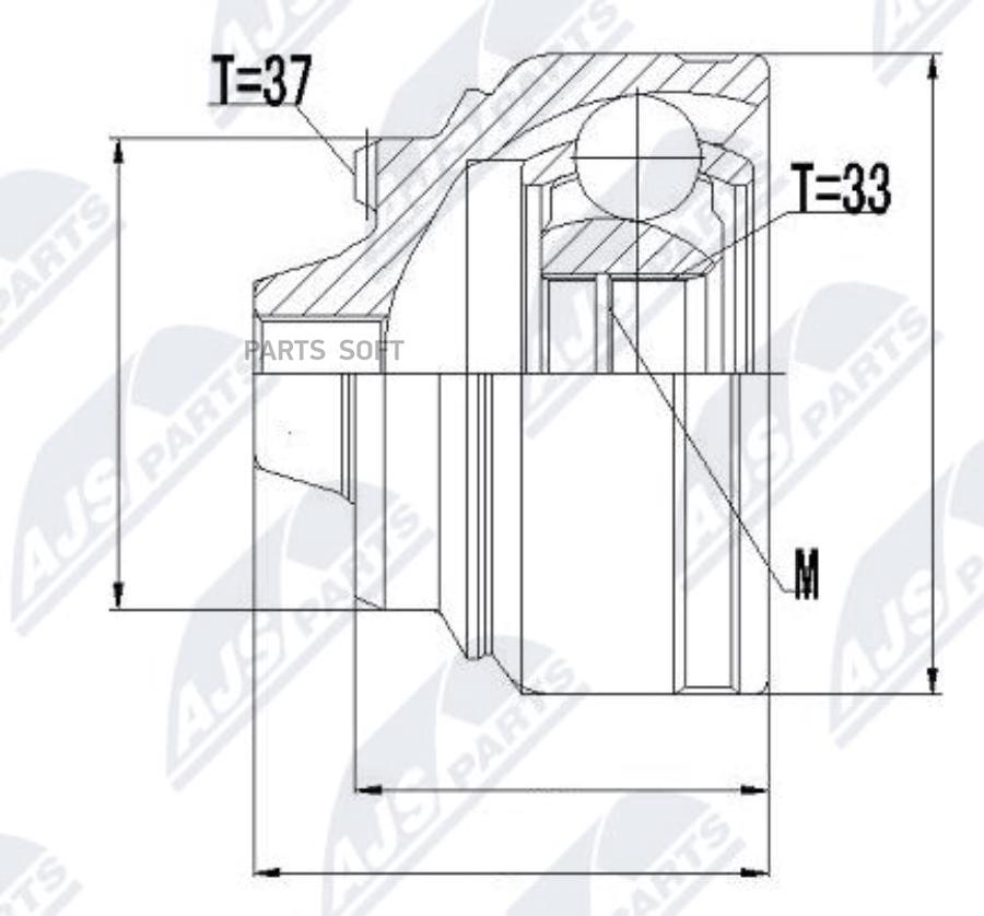 

Npz-Bm-008 Шрус Наружный Передний К-Кт Bmw Xdrive X3 10>/X4 14>