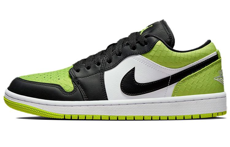 

Кеды унисекс Jordan Air Jordan 1 low vivid green snakeskin разноцветные 42.5 EU, Разноцветный, Air Jordan 1 low vivid green snakeskin