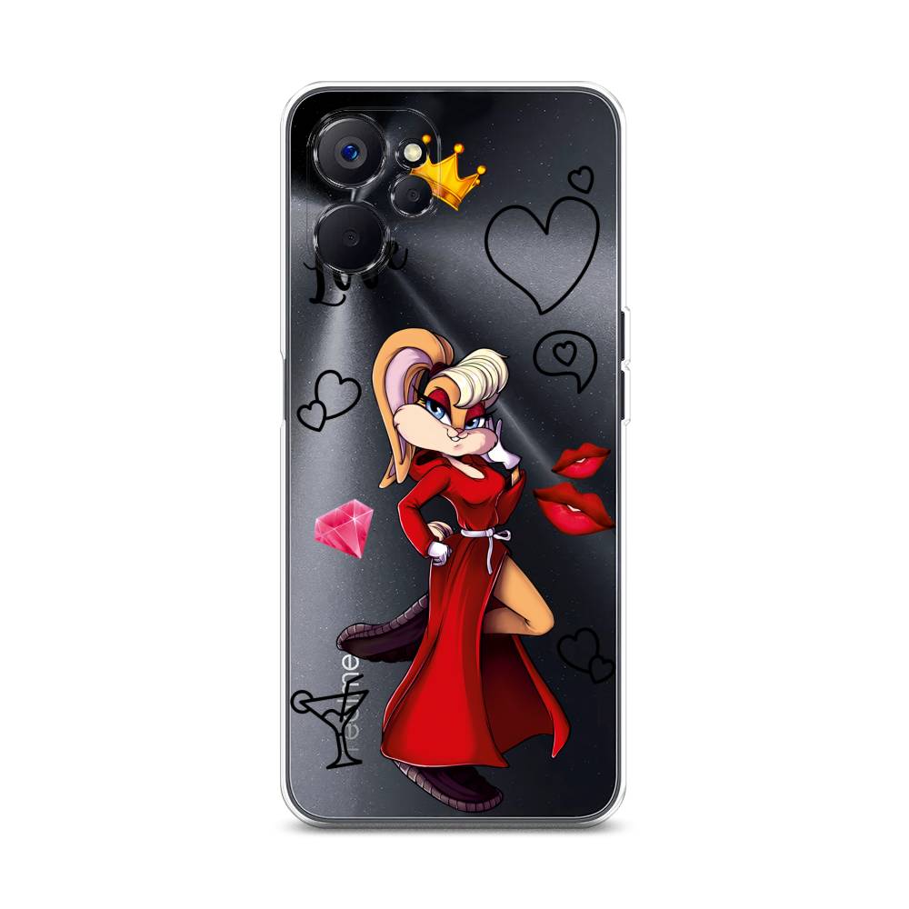 

Чехол на Realme 10 5G "Rich Lola Bunny", Красный;бежевый;оранжевый, 2512650-6