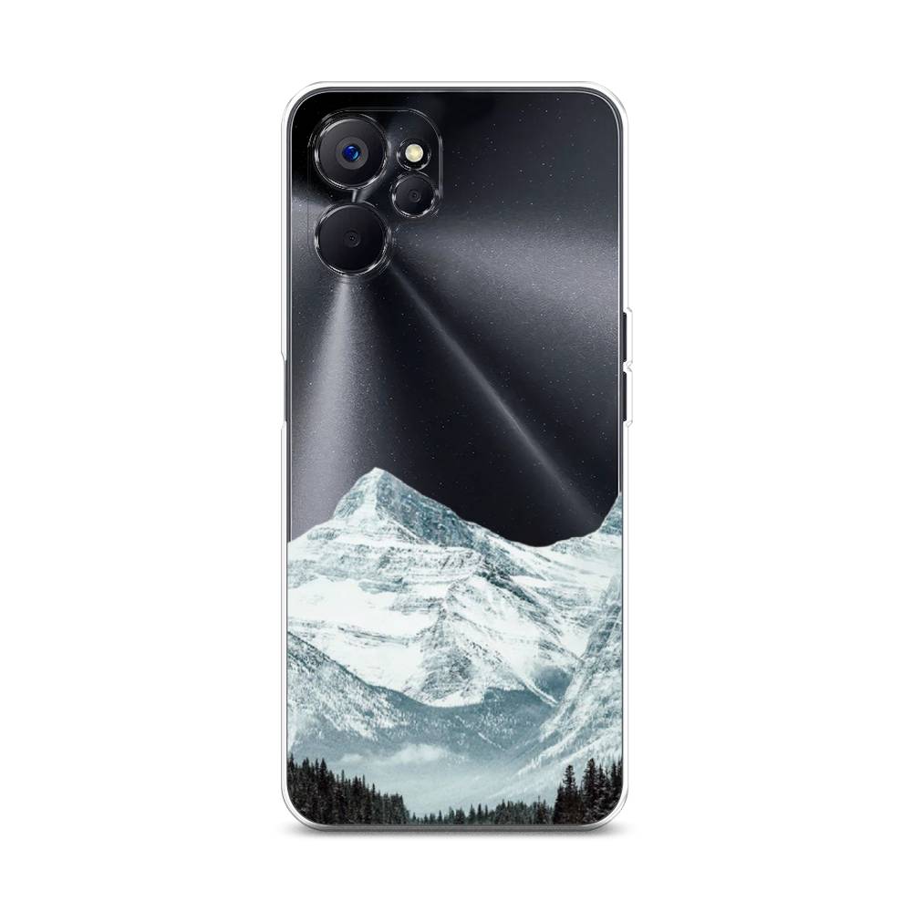 

Чехол на Realme 10 5G "Горы арт 1", Белый;зеленый, 2512650-2