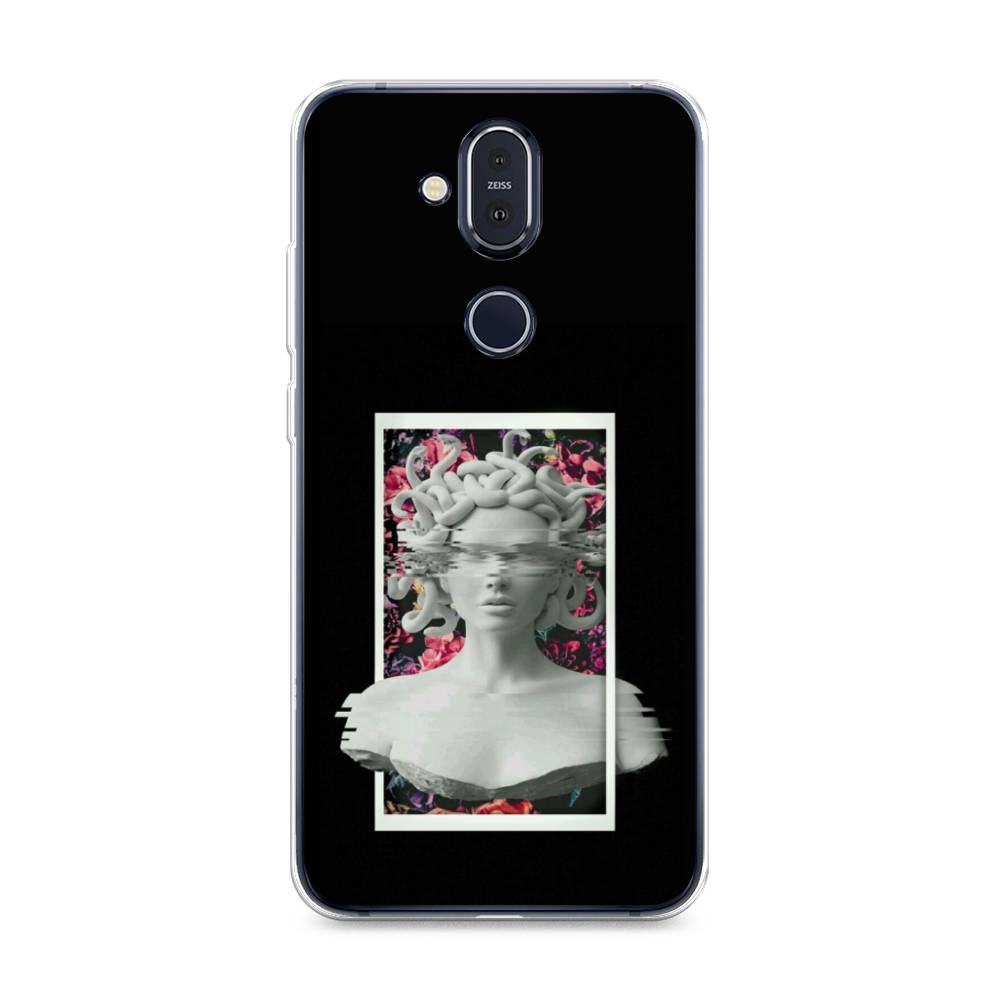 

Чехол на Nokia 8.1 "Web Punk Медуза Горгона", Черный;серый, 122250-6