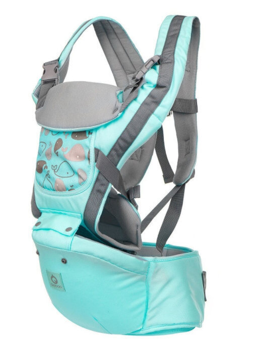 Рюкзак-слинг хипсит кенгуру для переноски детей зеленый рюкзак для переноски животных прозрачный 31 х 28 х 42 см зеленый