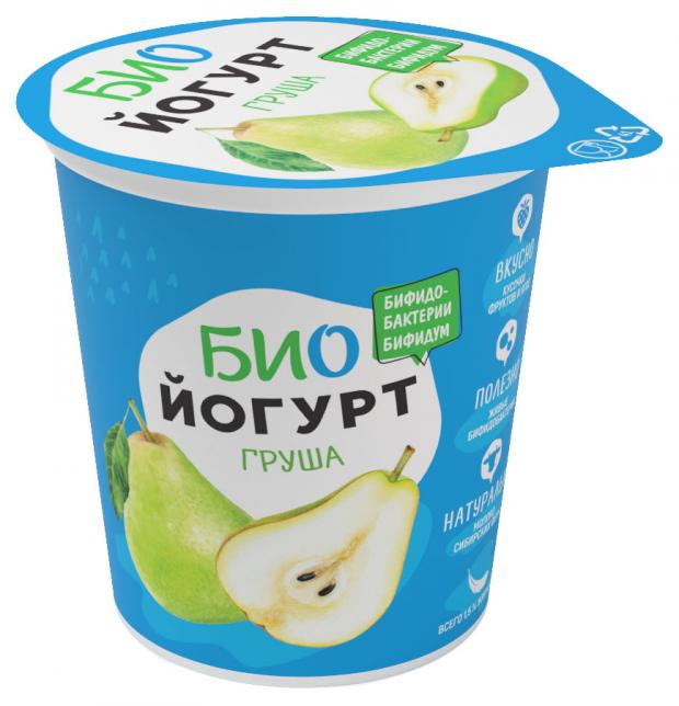 фото Био-йогурт фруктовый вними сибирь груша 1,5% 125 г