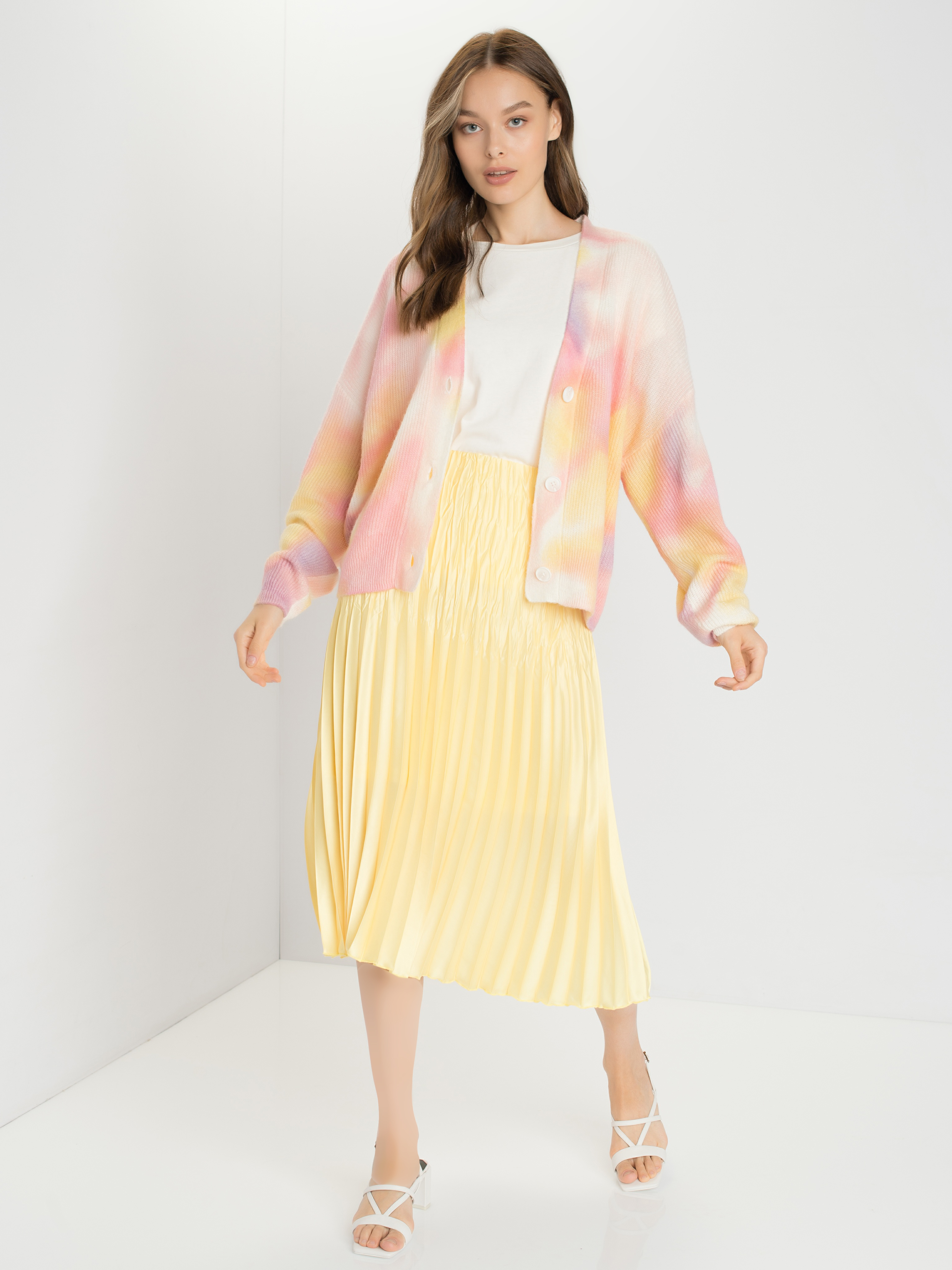 

Юбка женская TAIFUN by GERRY WEBER 110007-11013-4170 желтая 42, 110007-11013-4170