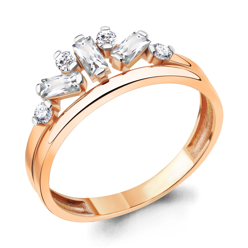

Кольцо из серебра р. 16,5 AQUAMARINE 67252А_925_з, 67252А_925_з
