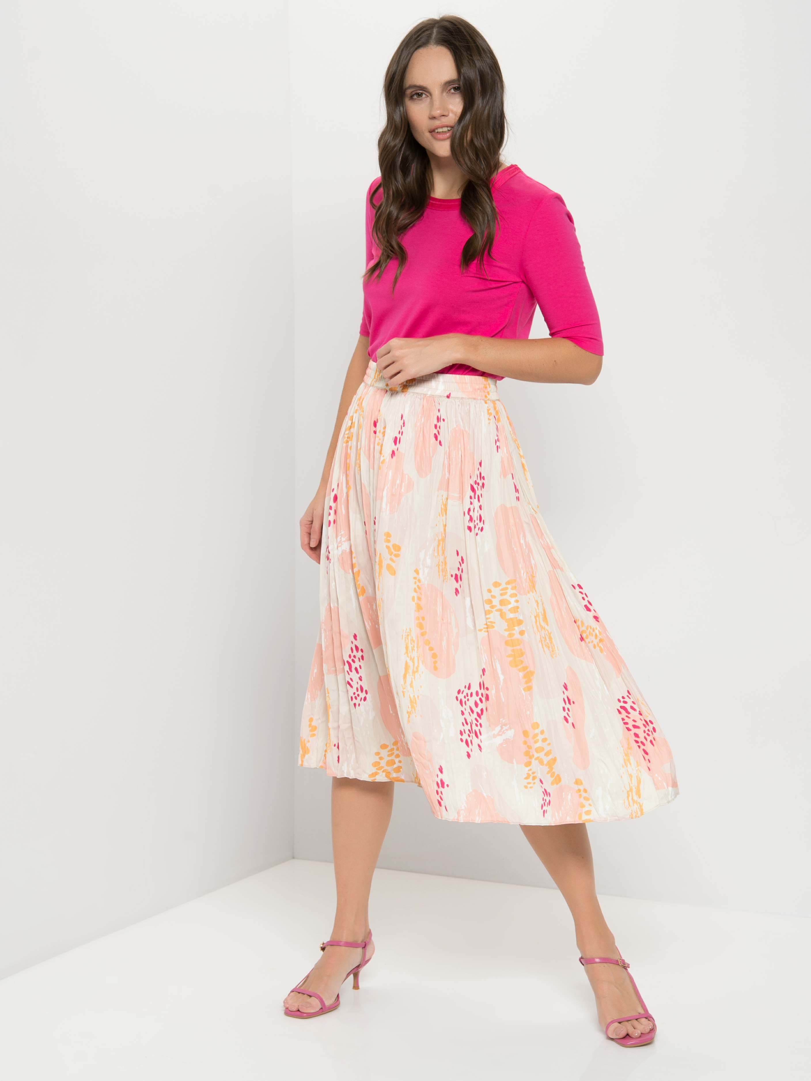 

Юбка женская TAIFUN by GERRY WEBER 110008-11101-3282 бежевая 44, 110008-11101-3282