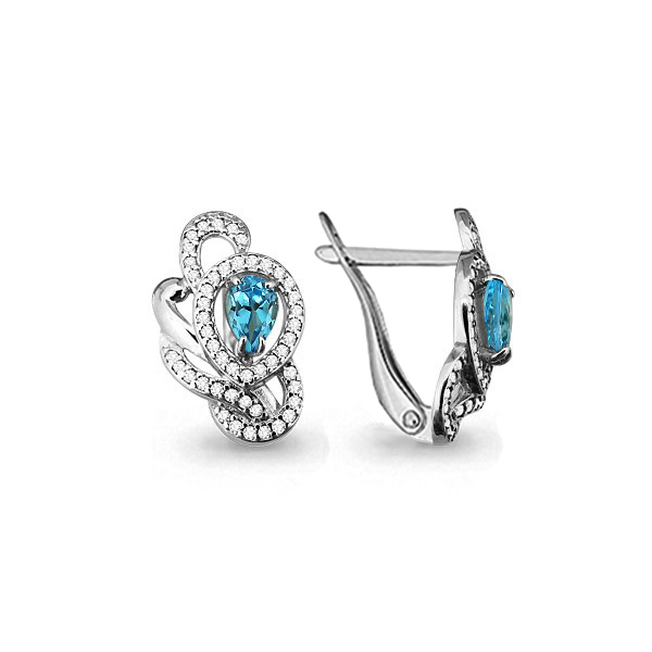 

Серьги из серебра 4458605А_925_р, 4458605А_925_р