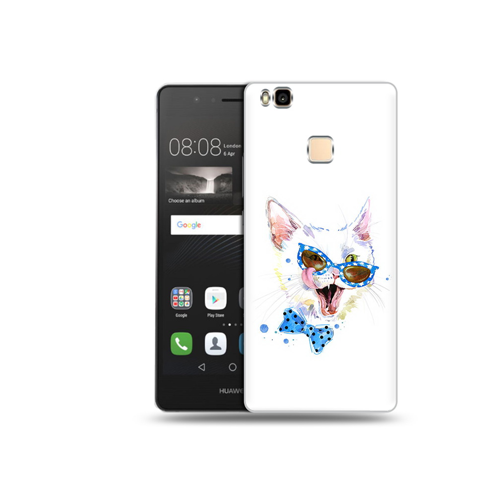 

Чехол MyPads Tocco для Huawei P9 Lite белый кот (PT74547.57.229), Прозрачный, Tocco