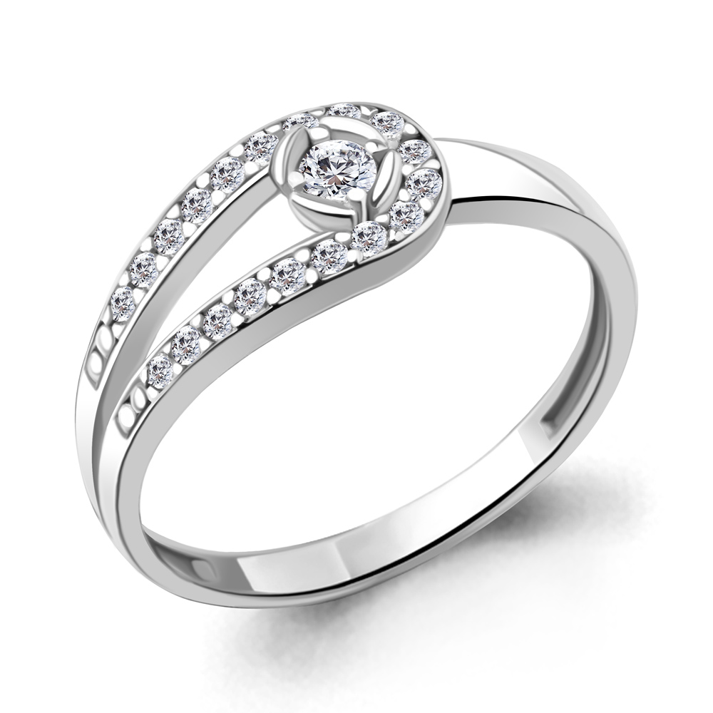 

Кольцо из серебра р. 18,5 AQUAMARINE 67161А_925_р, 67161А_925_р