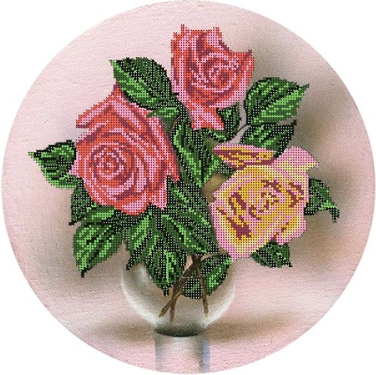 Рисунок на канве Астрея (Глурия) Розы холсте 70307