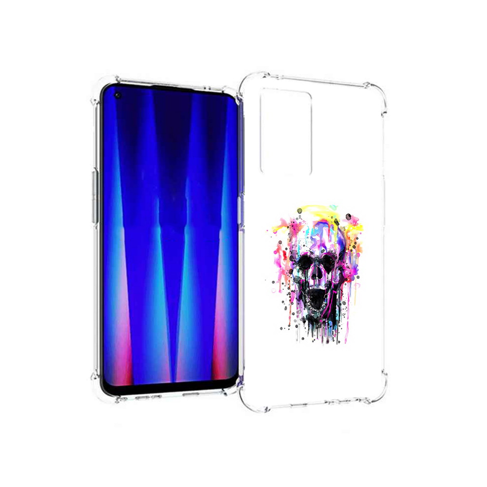 

Чехол MyPads Tocco для OnePlus Nord CE 5G граффити череп, Прозрачный, Tocco