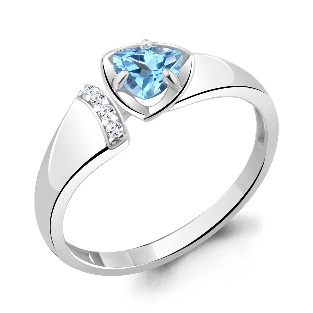 

Кольцо из серебра р. , AQUAMARINE 6946605А_925_р, 6946605А_925_р