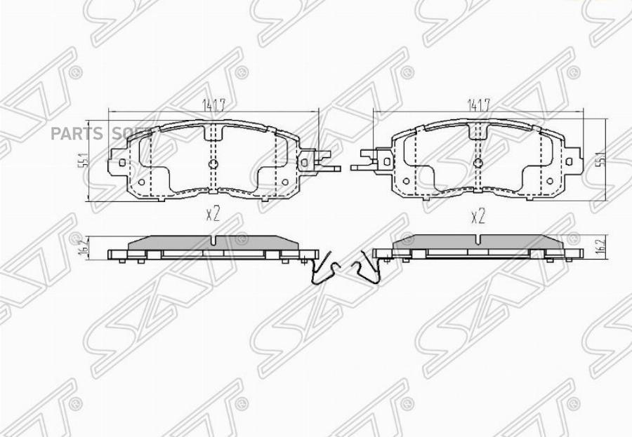 

Колодки тормозные перед NISSAN TEANA J33 RUS 14-