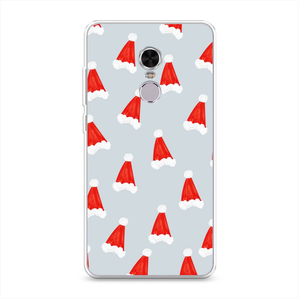 

Чехол на Xiaomi Redmi Note 4 "Новогодние шапочки", Белый;красный;серый, 31850-5