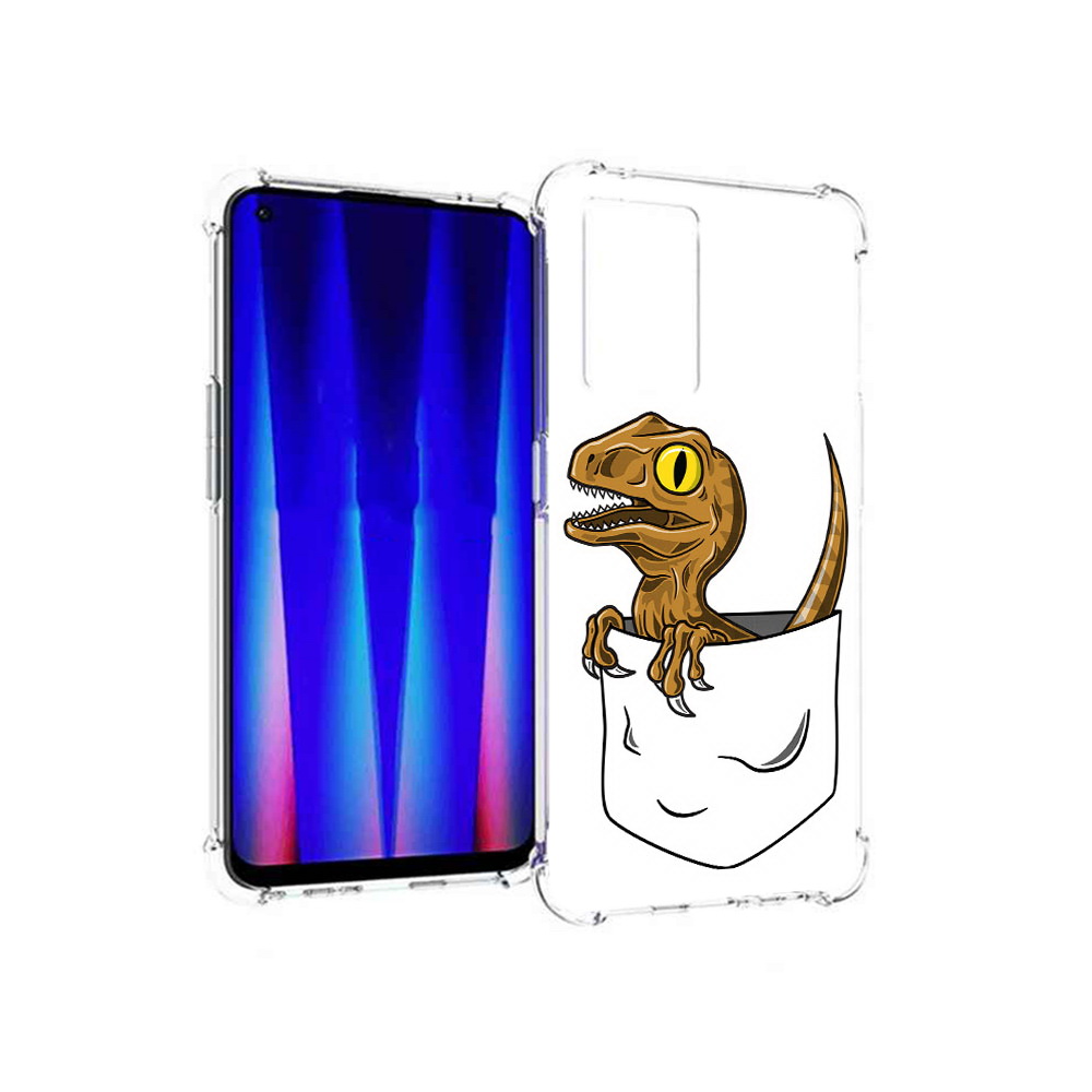 

Чехол MyPads Tocco для OnePlus Nord CE 5G динозавр в кармане, Прозрачный, Tocco
