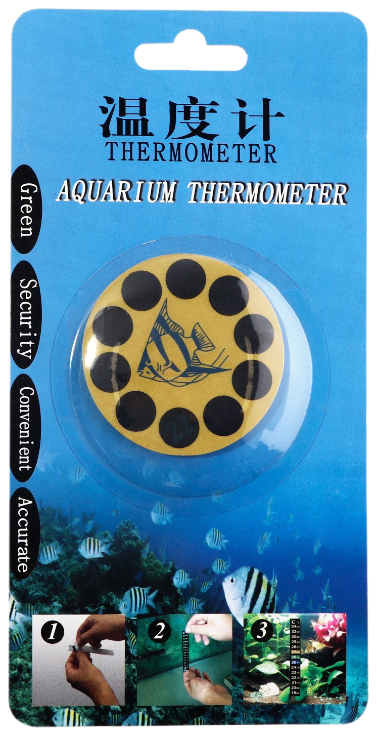 Термометр аквариумный, d-50 мм