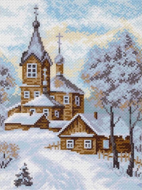 

Рисунок на канве Матренин Посад Дорога к храму 1013-1