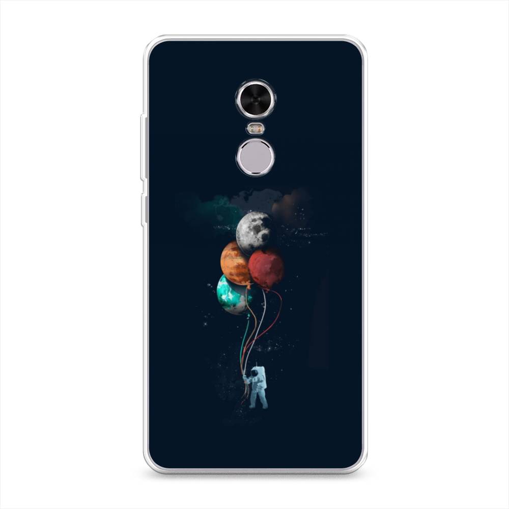 

Чехол на Xiaomi Redmi Note 4 "Космонавт с шариками", Разноцветный, 31850-4