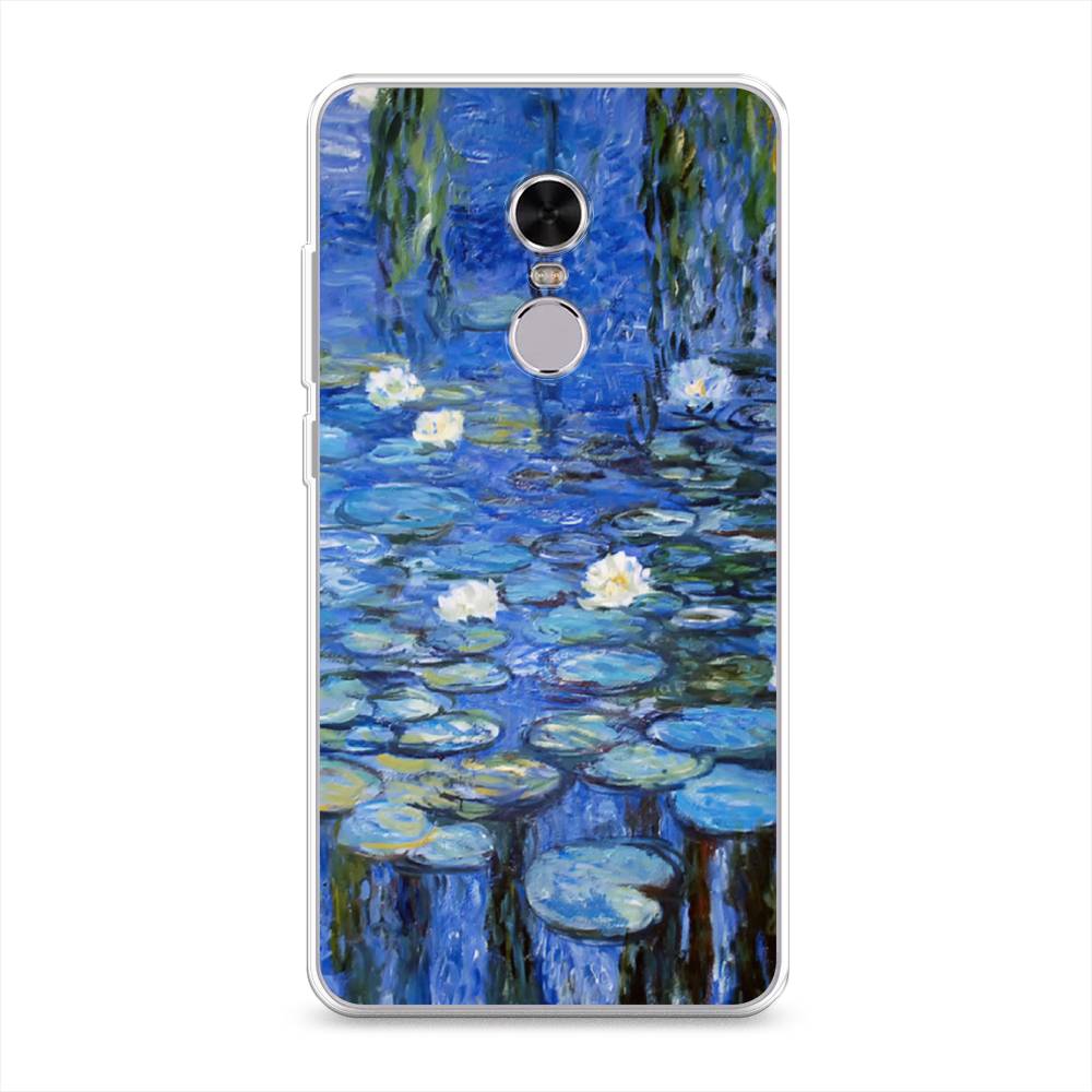 

Чехол на Xiaomi Redmi Note 4 "Нарисованный пруд", Синий;зеленый, 31850-4