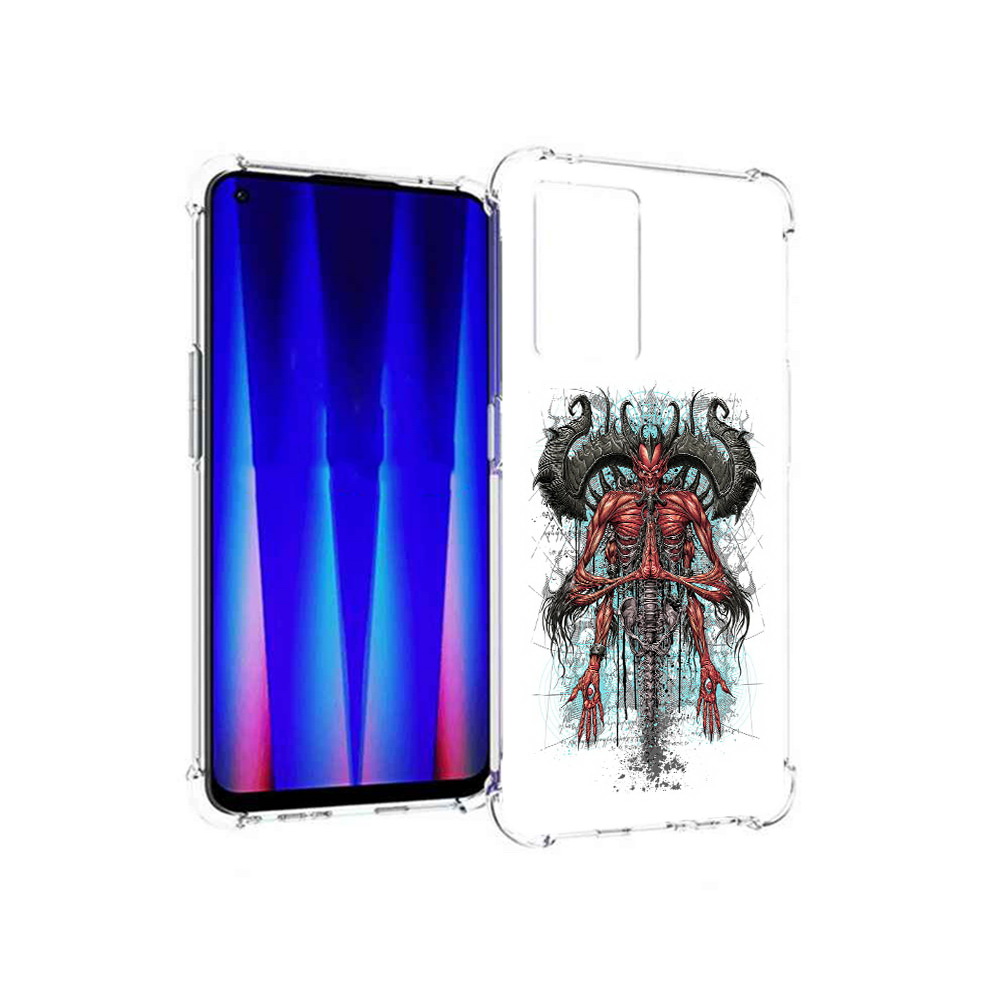 

Чехол MyPads Tocco для OnePlus Nord CE 5G дьявол, Прозрачный, Tocco