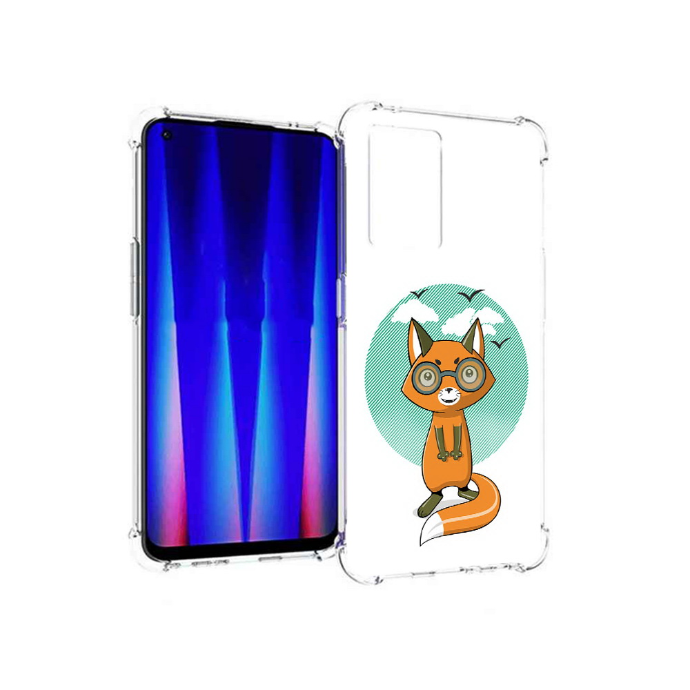 

Чехол MyPads Tocco для OnePlus Nord CE 5G задумчивая лиса, Прозрачный, Tocco