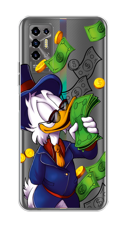 

Чехол на Tecno Pova 2 "Scrooge McDuck with Money", Синий;зеленый;белый, 300550-6